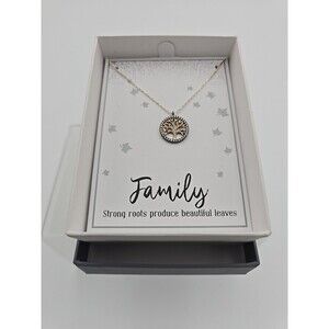 New Directions ~Family ~Necklace & Pendant ~Family Tree New In Box Great Gift